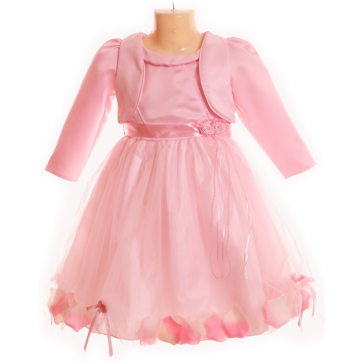 SALE Special occasions girls dress in pink with bolero Cachet Kids