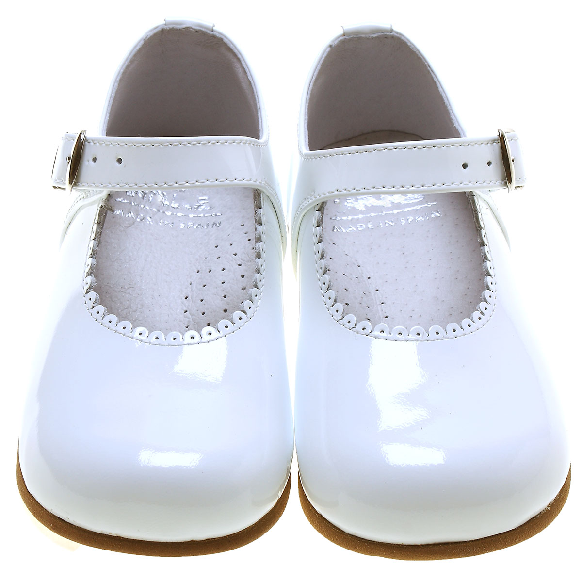Classic Mary Jane White Patent Shoes For a Toddle Girl