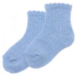 High Quality Spanish Baby Blue Socks For Colder Weather
