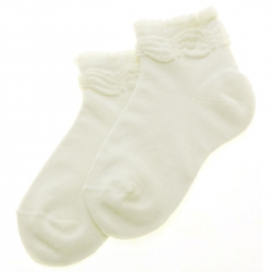 Cotton High Quality Spanish Socks Ivory