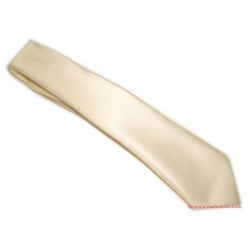 Boys tie in ivory satin fabric 5 to 14 Years