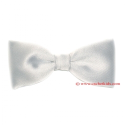 Boys Silver Bow Tie 6m To 12yrs