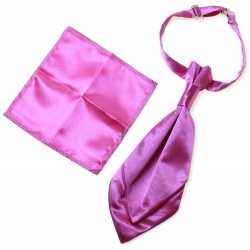 Boys Light Purple Cravat With Handkerchief