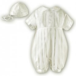 Boys Ivory Christening Outfit Silk Like From Sarah Louise
