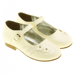 Sales Kids and junior bridesmaid ivory shoes