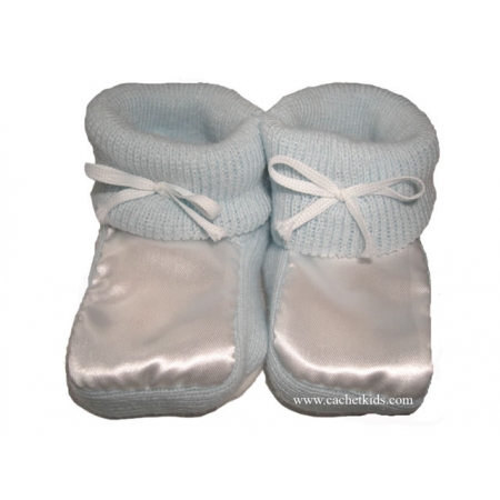 Baby White Bootees for Newborn Boys and Girls #3