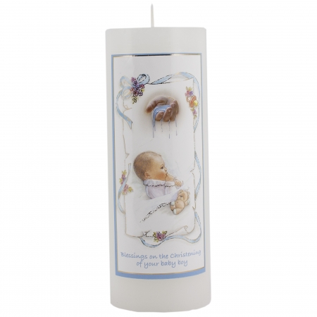 Keepsake Christening Candle For A Baby Boy #2