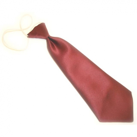 Baby boy burgundy tie satin 6 Months To 4 Years