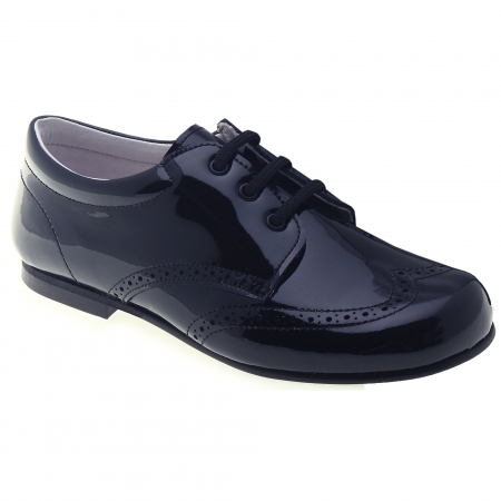 Boys Navy Shoes In Patent Leather