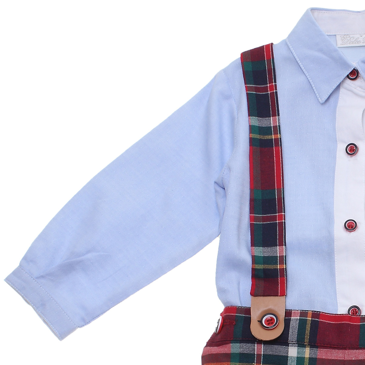 baby boy tartan christmas outfit