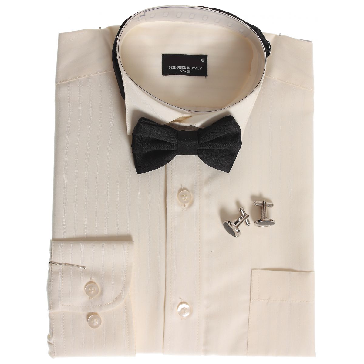 Boys wing shirt with bow tie and gift box | Cachet Kids