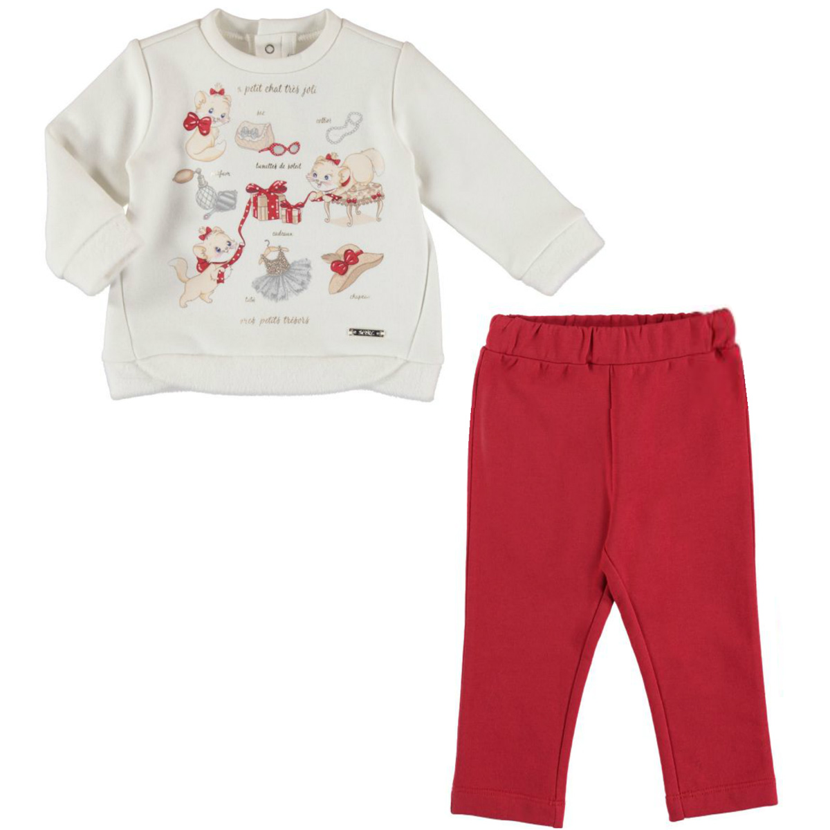 baby red trousers