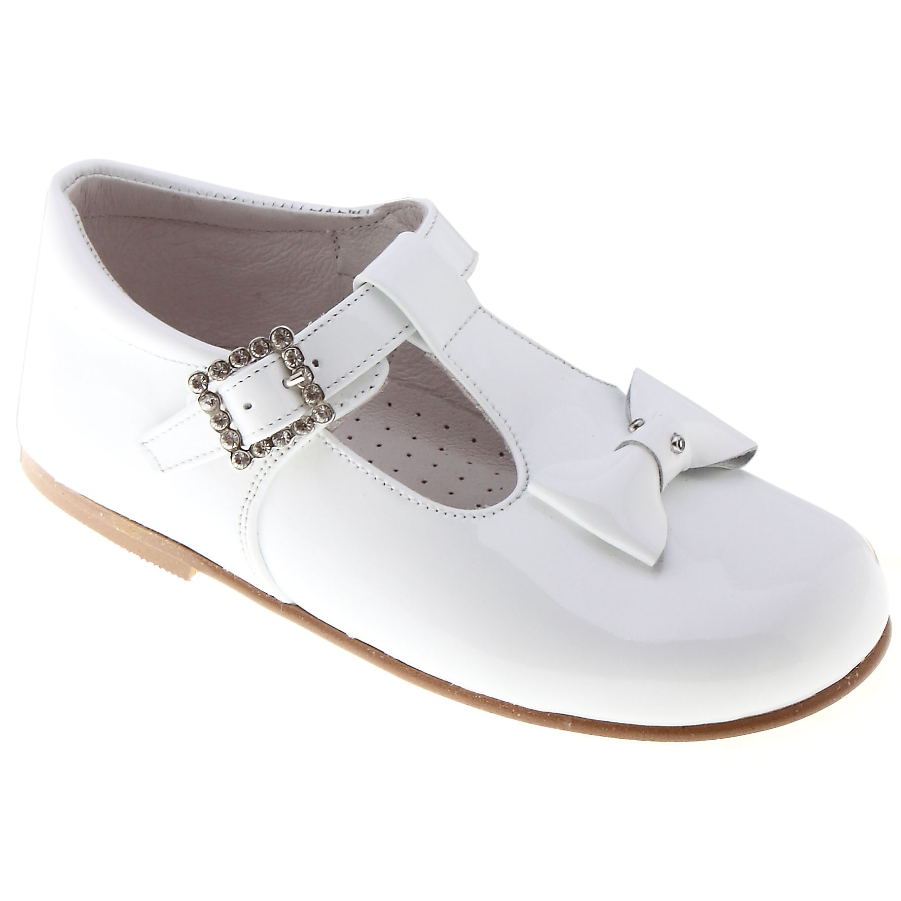 Toddler Girls White Patent Shoes 