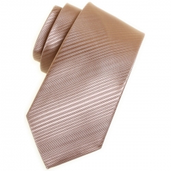 Boy light gold tie in patterned fabric