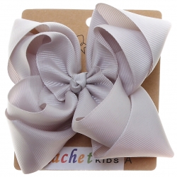 Large Ice Grey Colour Double Stacking Bow