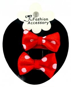 Polka Dots Bow Snap Clips Sheepies Baby With Little Or Fine Hairs