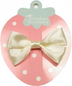 One ivory hair bow