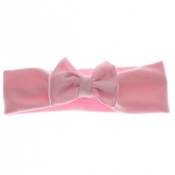 Double Bows Satin Pink Hair Bow
