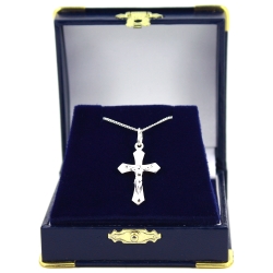 Communion Or Confirmation Gift Silver Crucifix Necklace