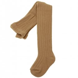 Caramel Colour Ribbed Tights By Carlomagno