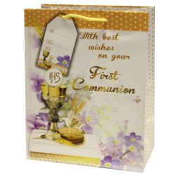 Small First Holy Communion Gift Paper Carry Bag