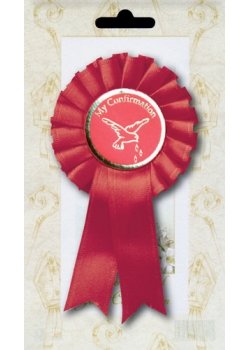 Red Confirmation Rosette