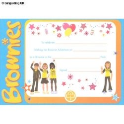 Brownie Promise Certificate Card