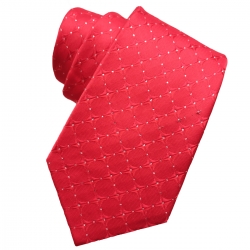 Boys Fashion Tie In Red With Silver Dots For 5 To 16 Years
