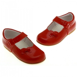 Baby Girls Red Shoes in Patent Leather