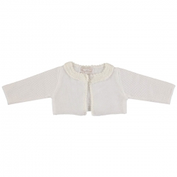 Mayoral Baby Girls Knitted Ivory Bolero