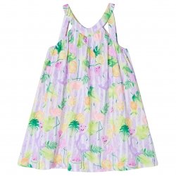 Mayoral Girls Lilac Floral Summer Dress