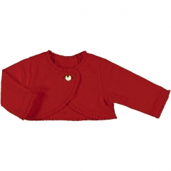 61128 Mayroral baby girls red bolero