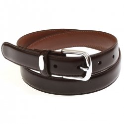 Boys brown belt in high quality Italian leather