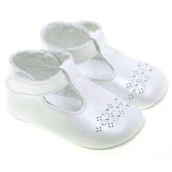 Baby white Leather Shoes