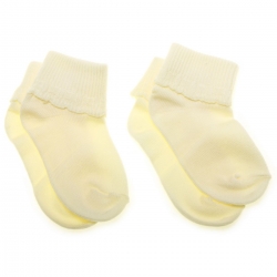 Sugar 2 pairs baby boys ivory socks