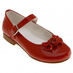 SALE Girls Red Shoes Mary Jane Style Patent Leather
