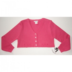 A718 Sarah Louise girl bolero in deep pink
