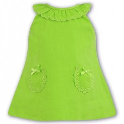 Sarah Louise Baby Girls Summer Light Green Dress