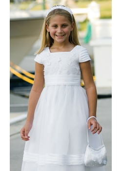 First Holy Communion Dress With Dolly Bag And Alice Band