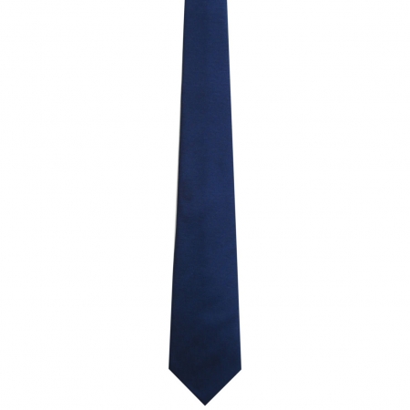 Boy tie in navy in patterned fabric