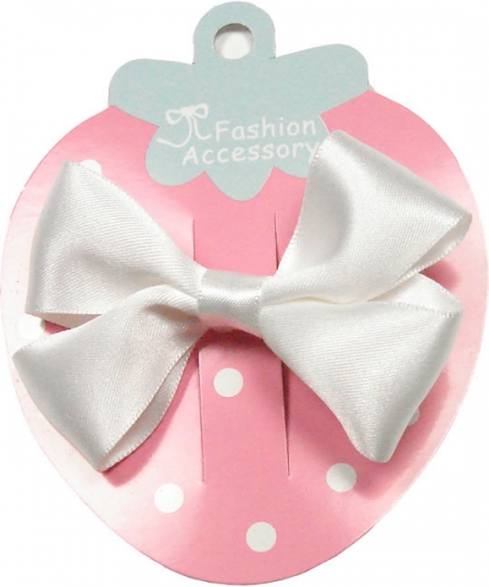 One large white hair bow