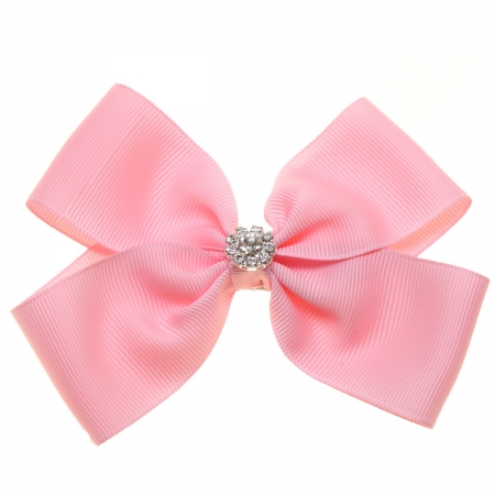 Large Pink Bow With Glitter Diamantes