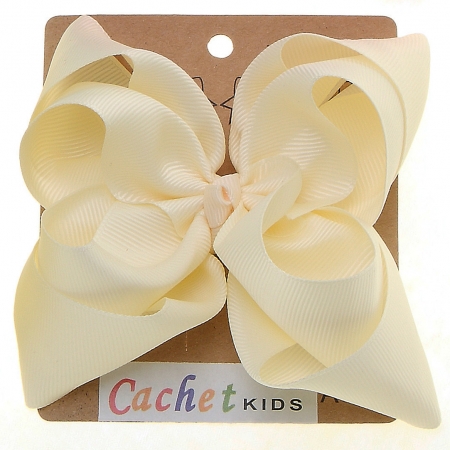 Large Ivory Colour Double Stacking Bow