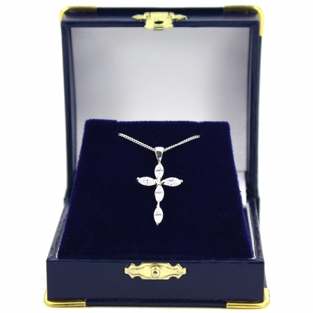 Communion Jewellery Diamantes Cross Communion Necklace