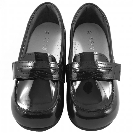 Black Patent Loafer Shoes #2