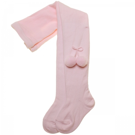 Pink Carlomagno Pom Pom Tights