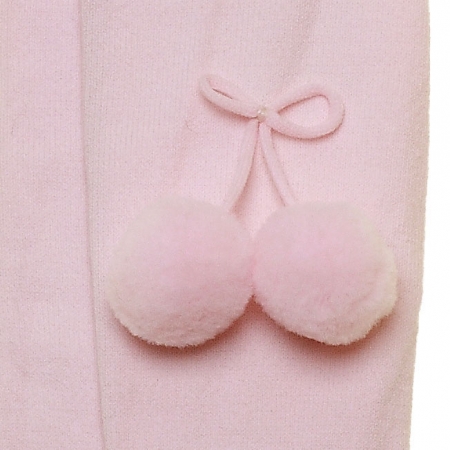 Pink Carlomagno Pom Pom Tights #2