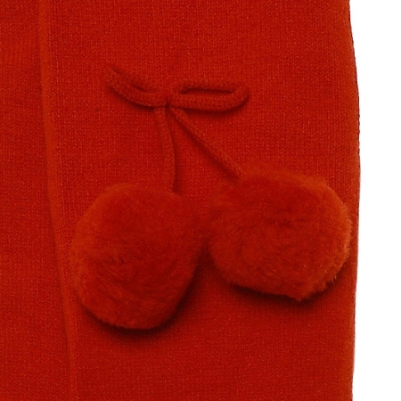 Red Pom Pom Tights By Spanish Carlomagno #2