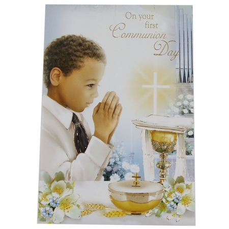 Boys On Your First Communion Day Gift Card