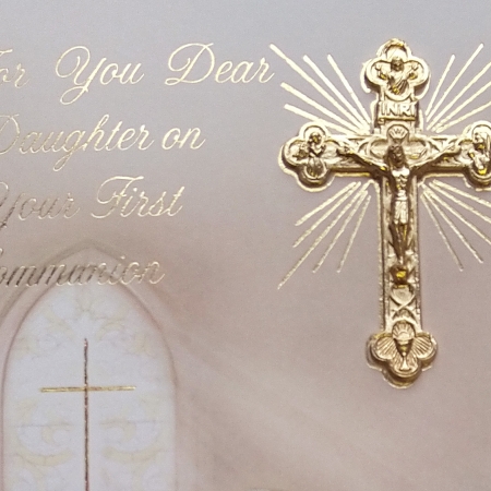 For You Dear Daughter On Your First Communion Card #2